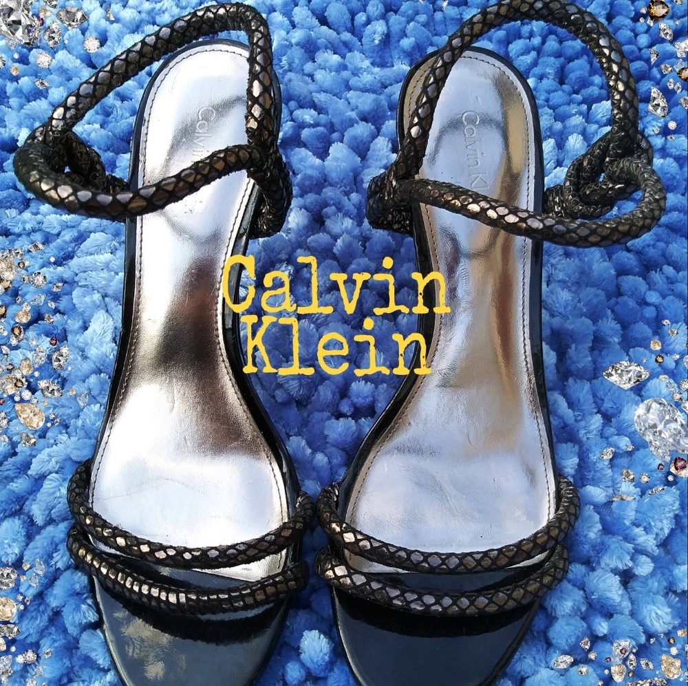 Calvin Klein sexy strapped heeled sandals